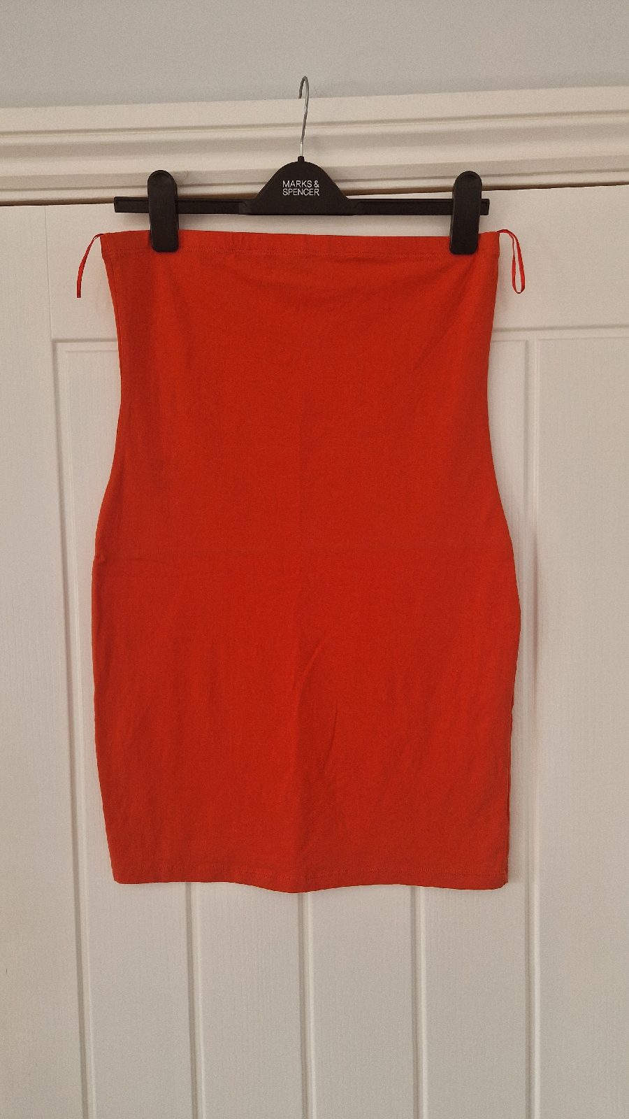 Brand New Orange Straplles Tube Dress UK12