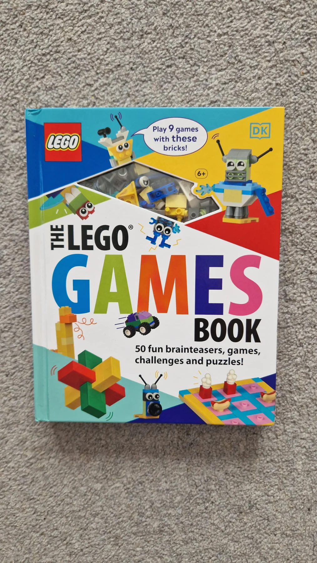 The Lego Games Book- 50 fun brainteasers, games, challenges& puzzles! RRP:£15.99