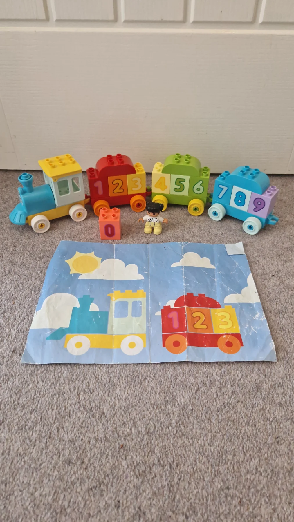 Lego Duplo Number Train Set with figure & instruction