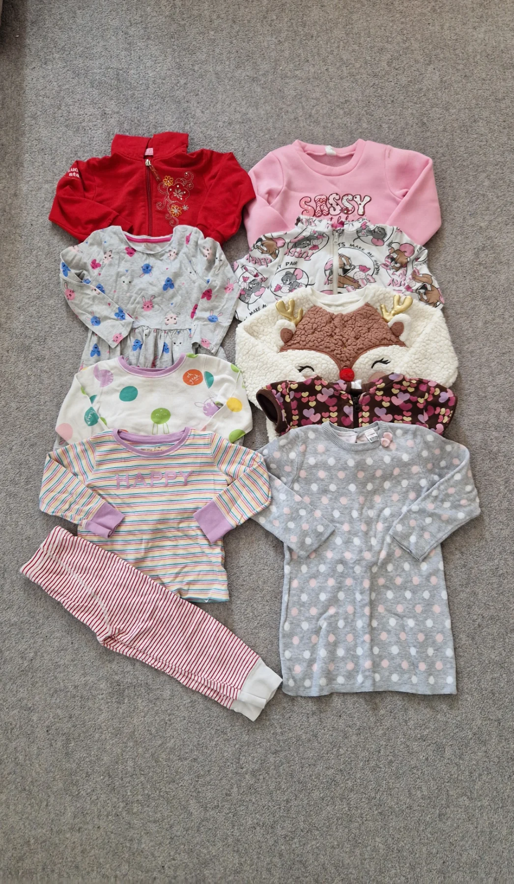 10 x Girl Mixed Winter Bundle 2-3yrs NEXT, F&F etc.