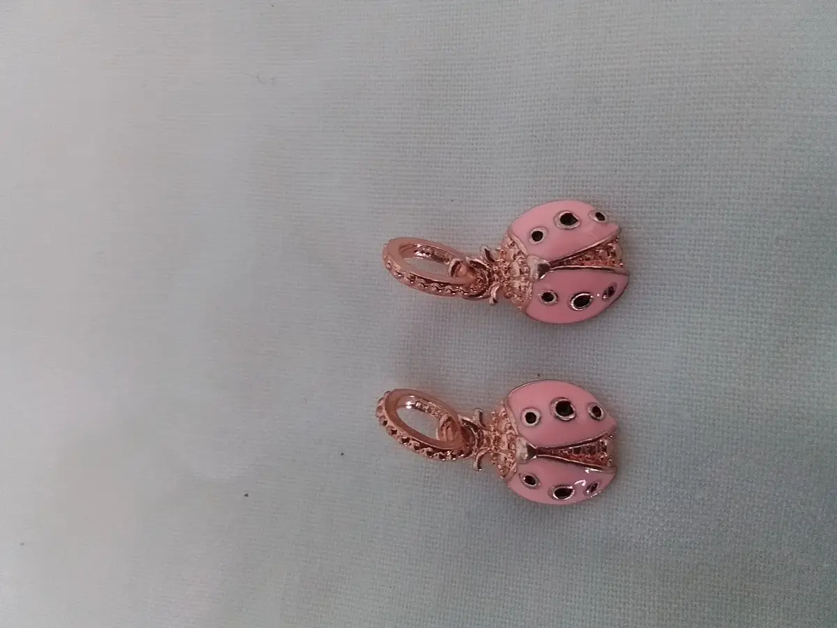 2x ladybird bracelet charms