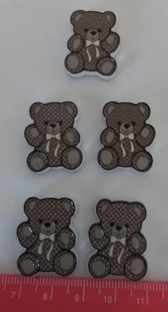 5 teddy bear beads