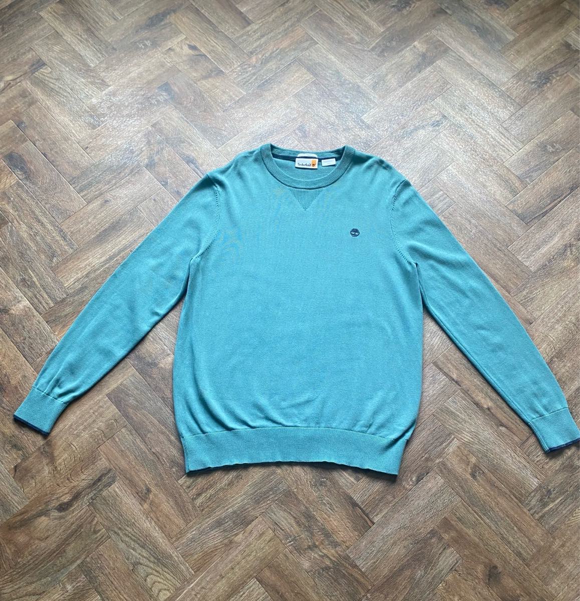 Timberland Men’s Green Organic Cotton Crew Neck Jumper Size M