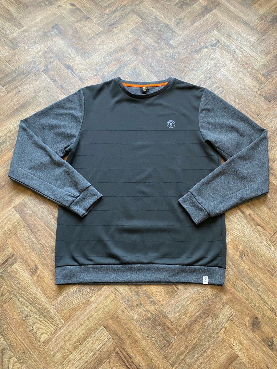 Liverpool FC LFC Men’s Black & Grey Crew Neck Sweatshirt Size M Official Jumper
