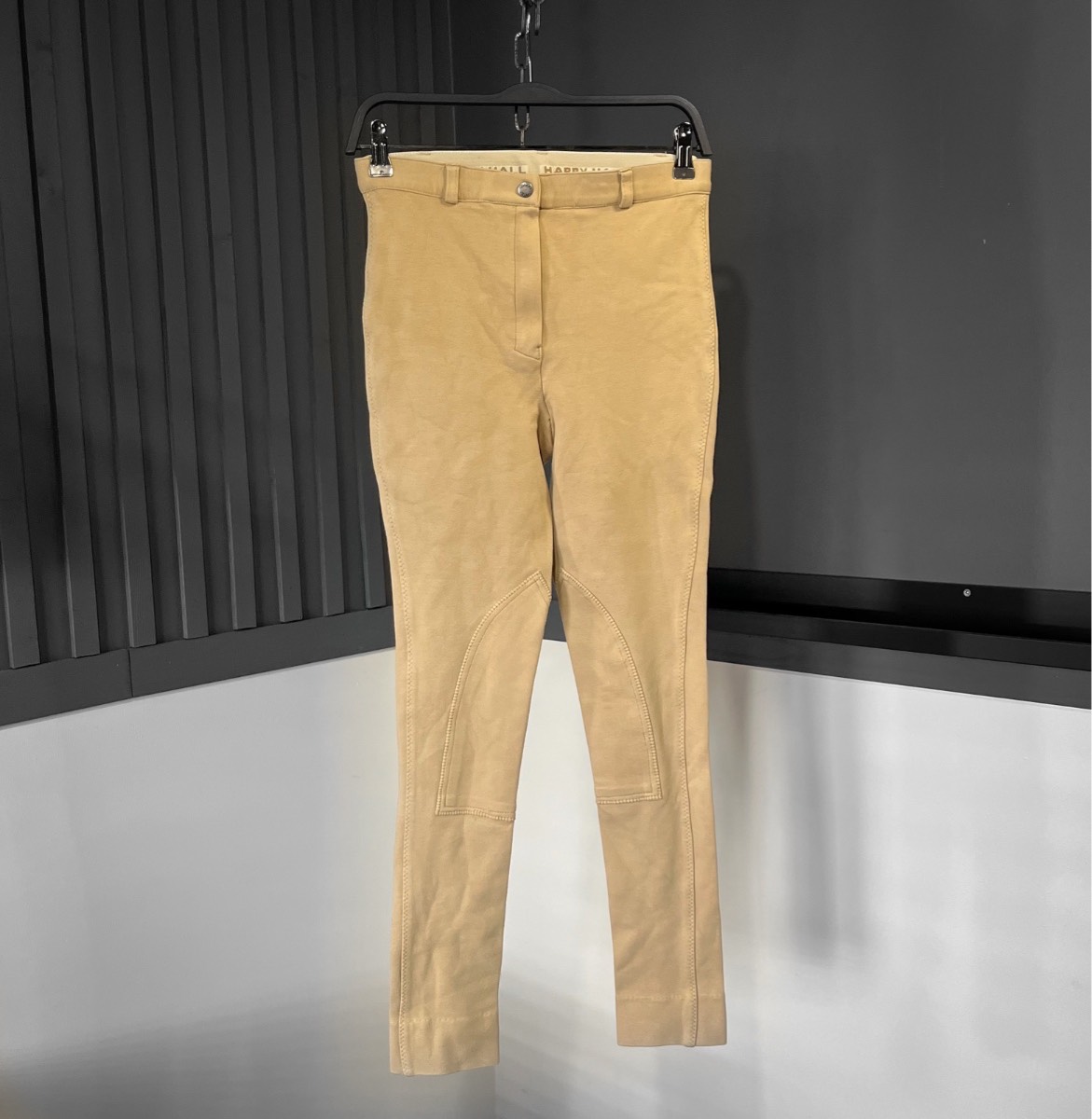 Harry Hall Woman’s Beige Ladies Casual Fitted Horse Riding Trousers Pants Bottoms GB 26 EU 36