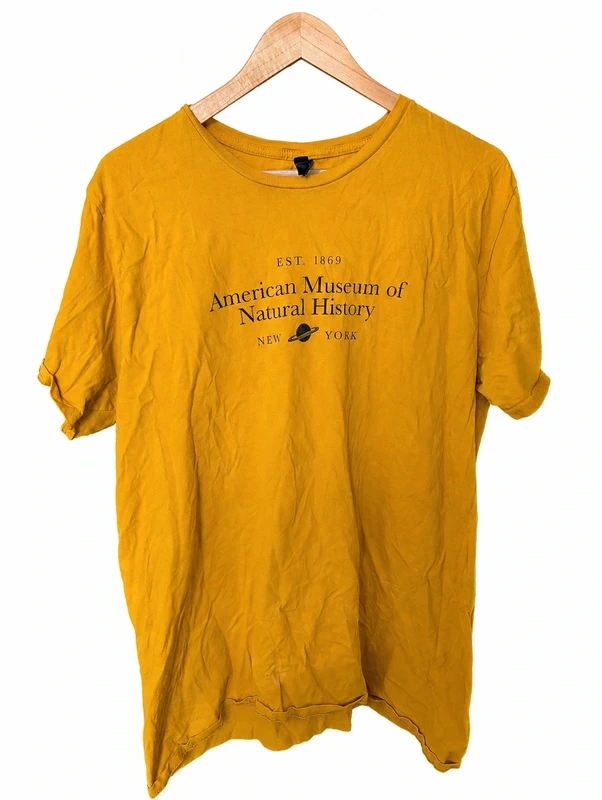 (30) American Museum of Natural History Yellow T-Shirt | Unisex | Men’s M / UK 16–18