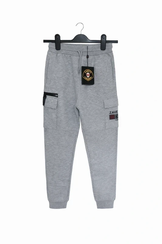 (107) rrp £45 Zavetti Canada youth size small grey tracksuit bottoms