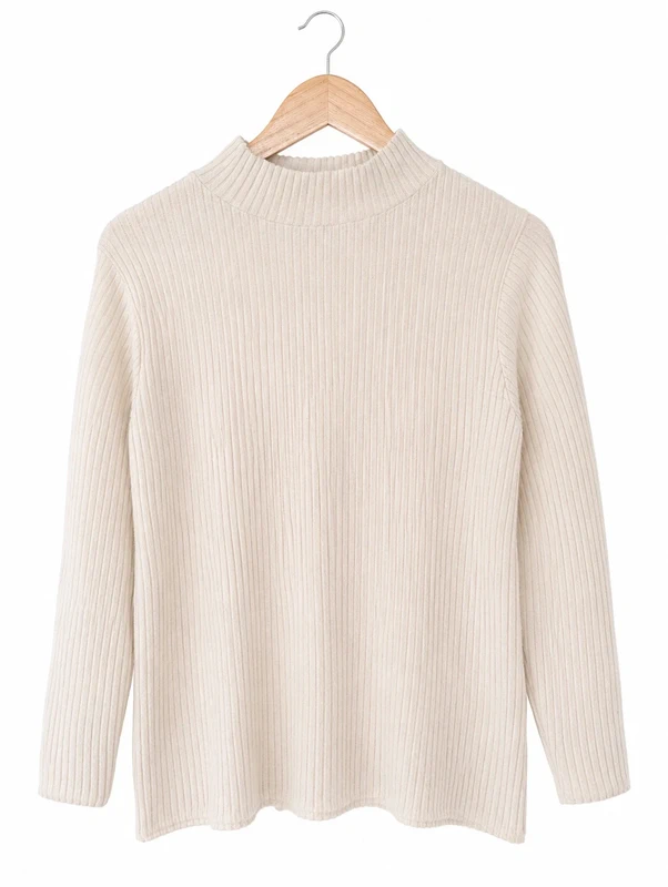 (28) In The Style Ribbed High Neck Top | Lightweight Jumper | UK 18