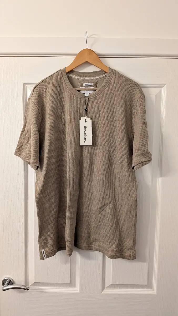 mens camel threadbare t-shirt