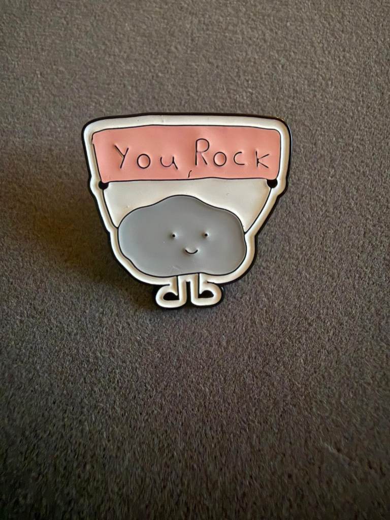 You Rock pin badge