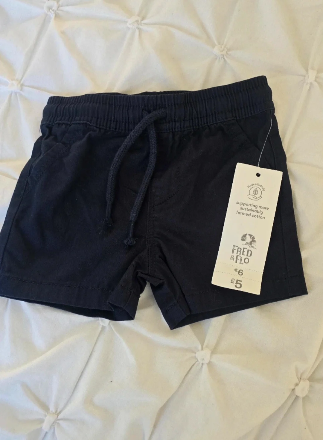 F&F Navy Kids Shorts 3-6 Months - BNWT