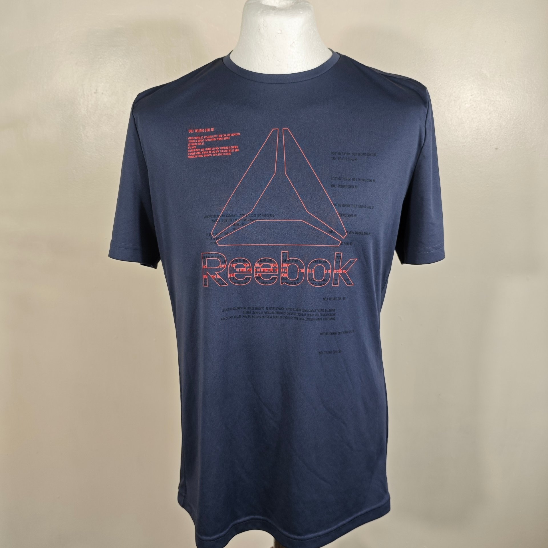 Reebok T Shirt Mens Large Gym Sports Tee
