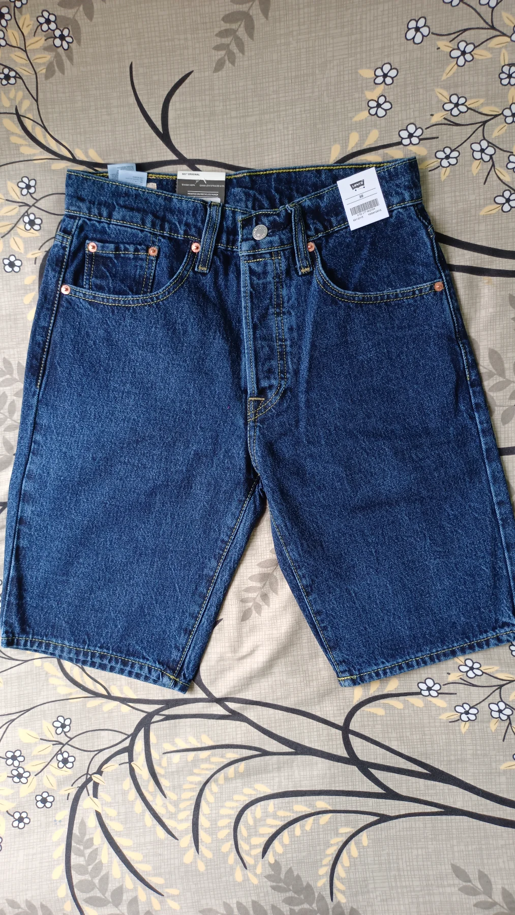 Levi's 501 Shorts Waist 30 Dark Blue