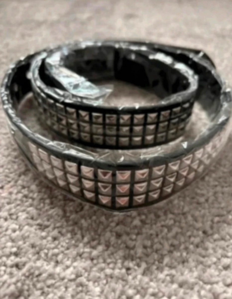 3 Row studded belt punk emo alt goth gothic alternative festival accessory