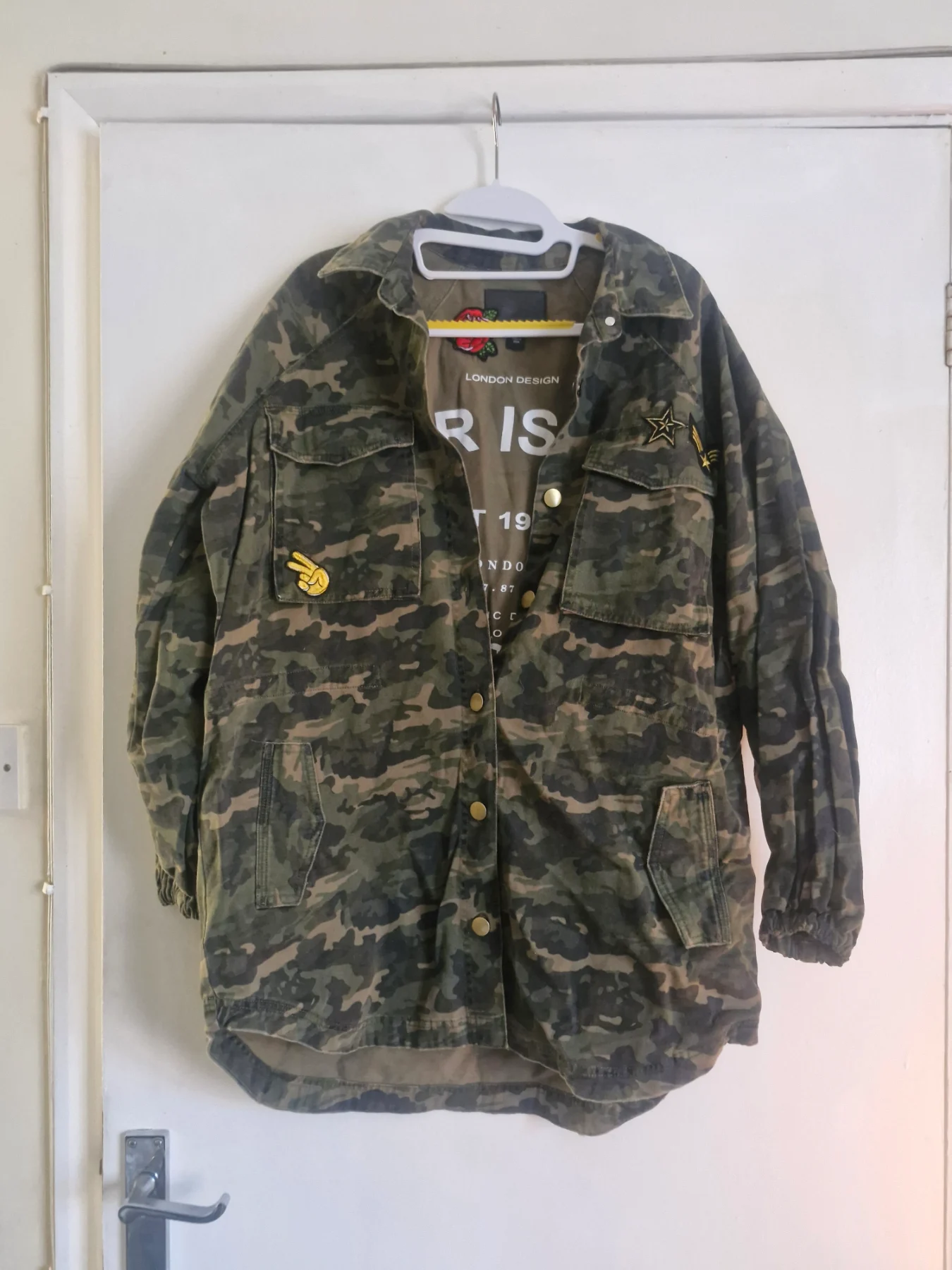 River island small camo jacket