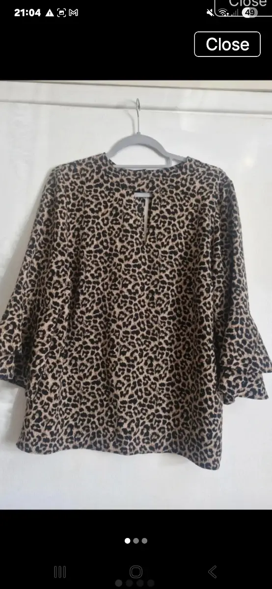 Size 18 f&f leopard print blouse