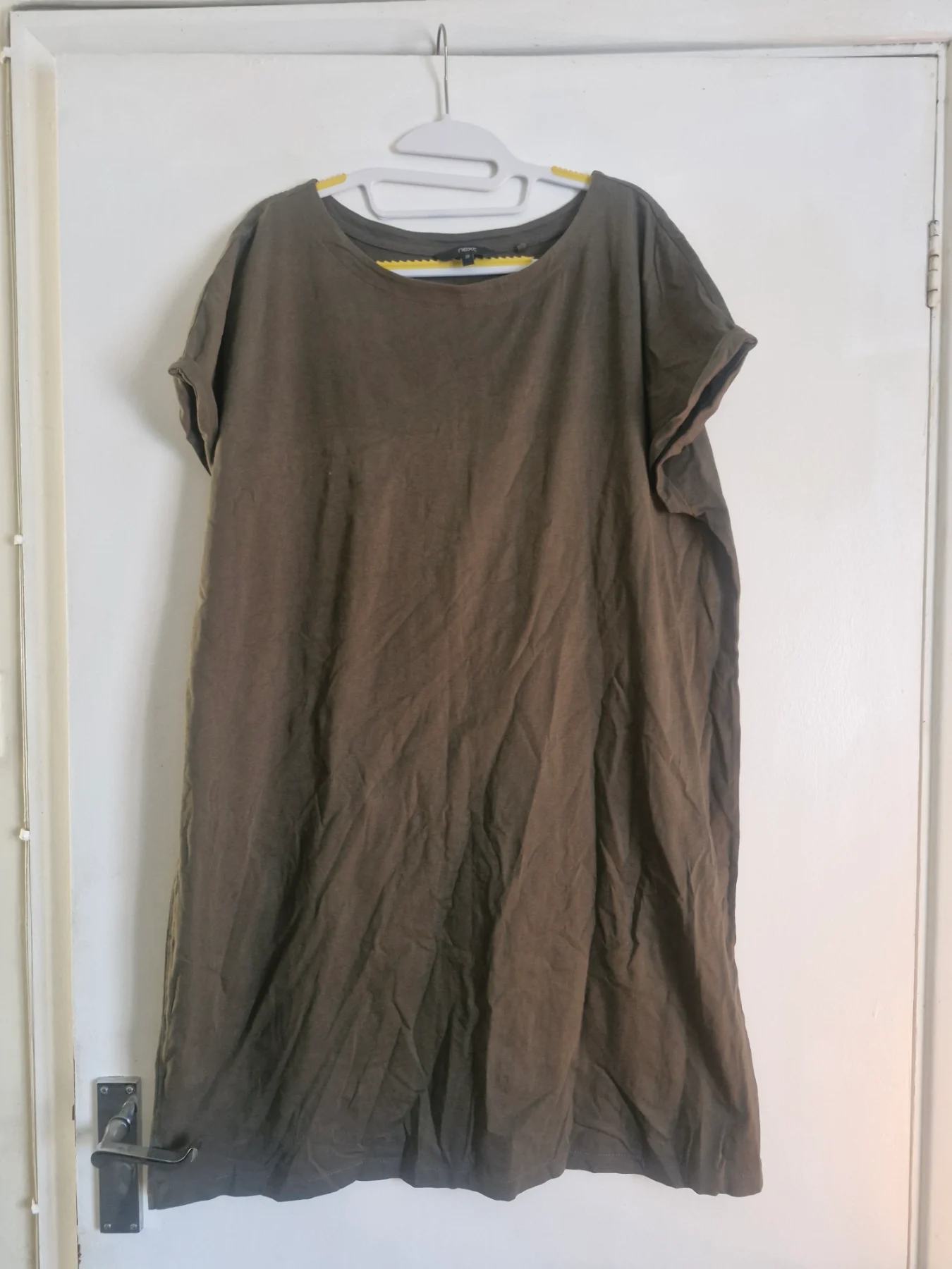 Khaki next tshirt dress size 20