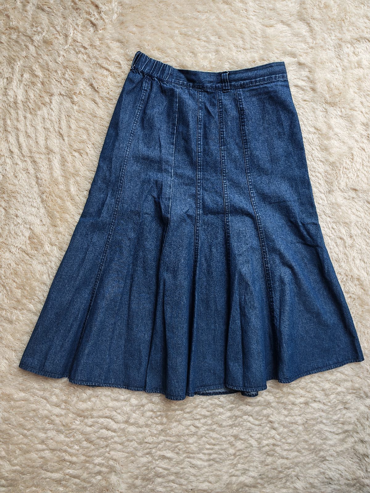 Next blue denim style y2k vintage mermaid skirt size 10