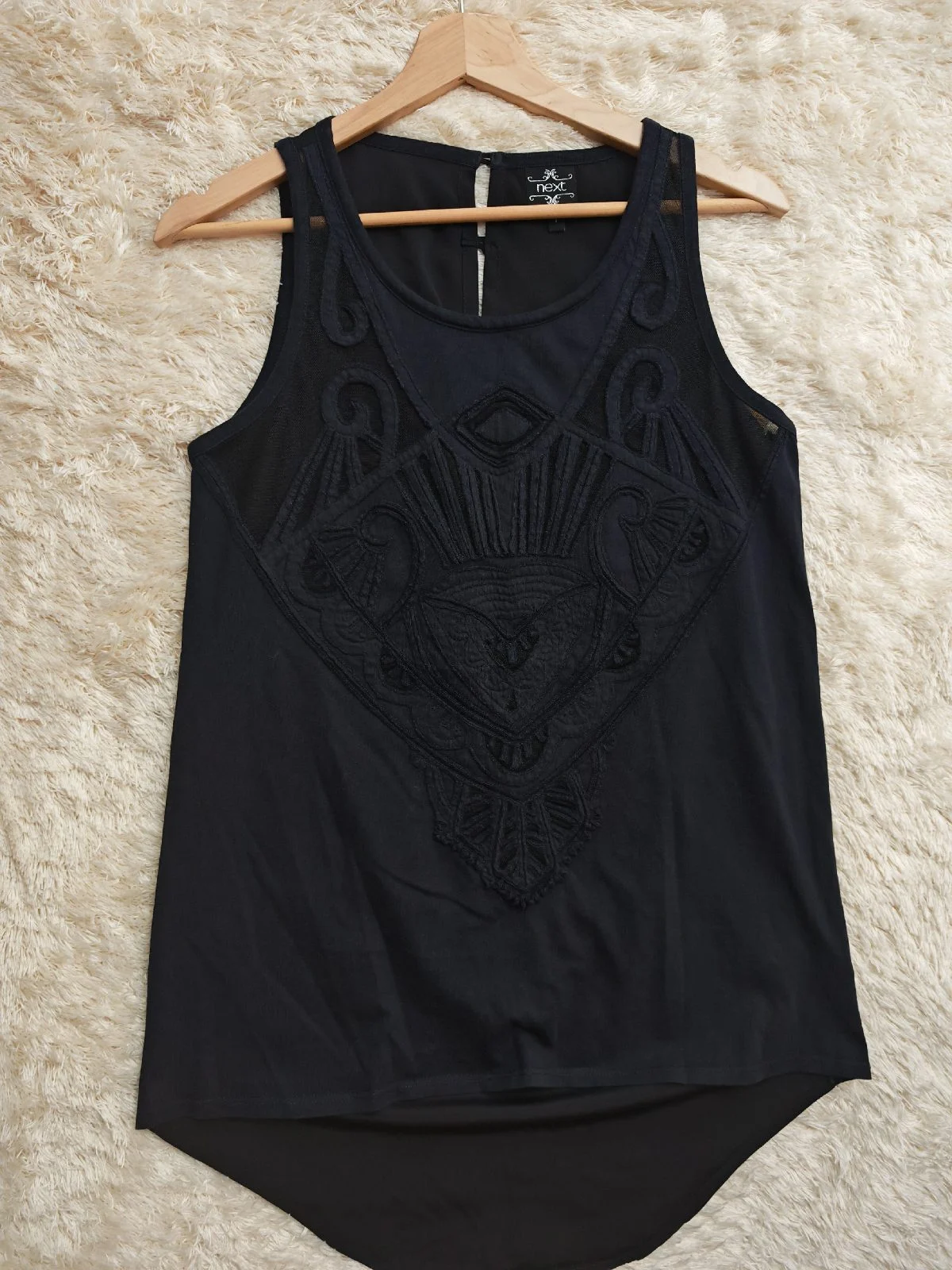 Next black vintage y2k 00's vest top size S
