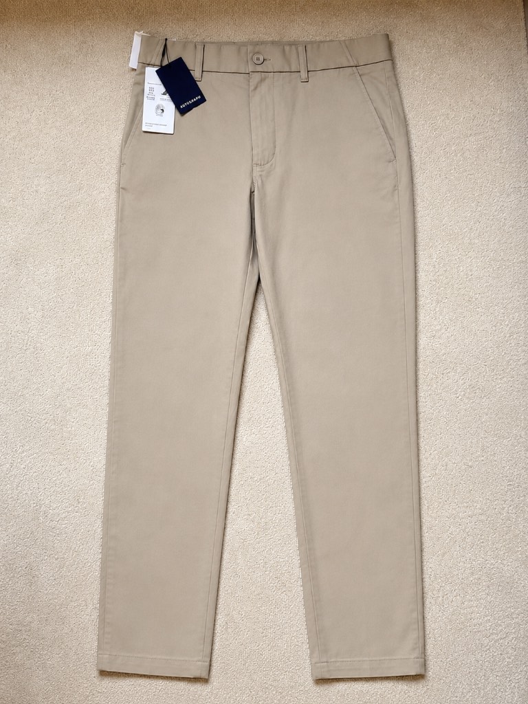 Autograph Slim Fit Beige Trousers Chino W30 L31 Stretch Moisture Wicking RRP £45
