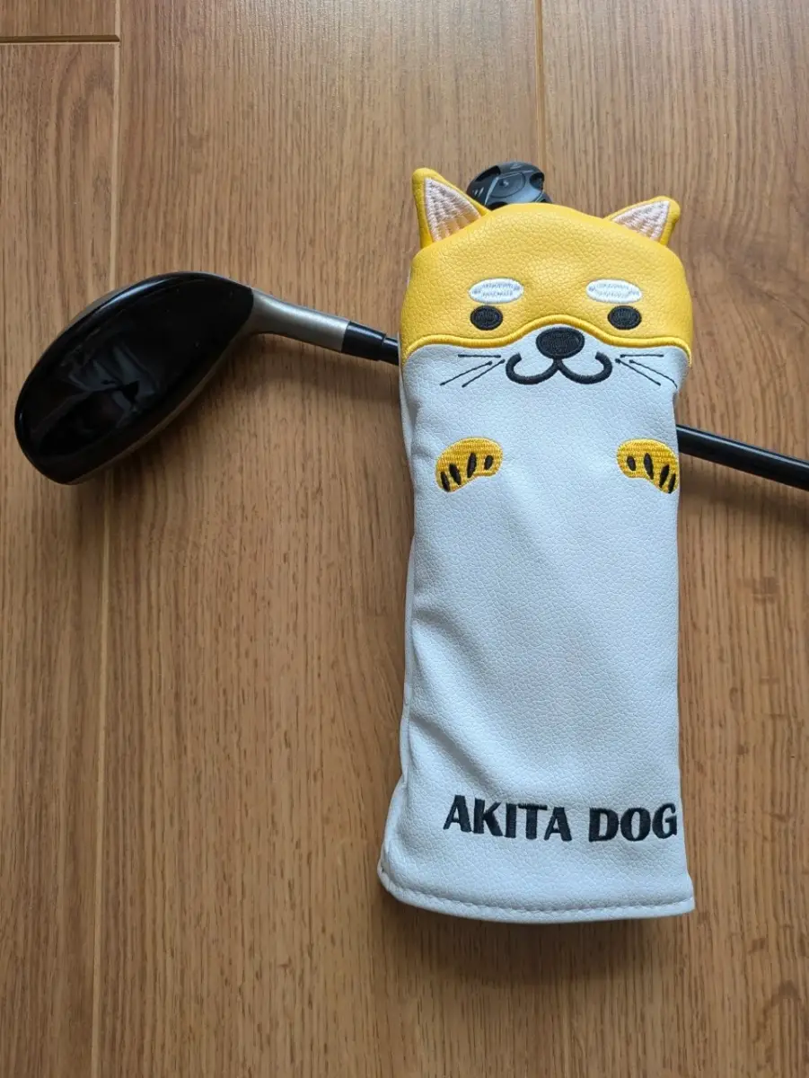 Akita Dog Golf Club Hybrid Head Cover/Headcover