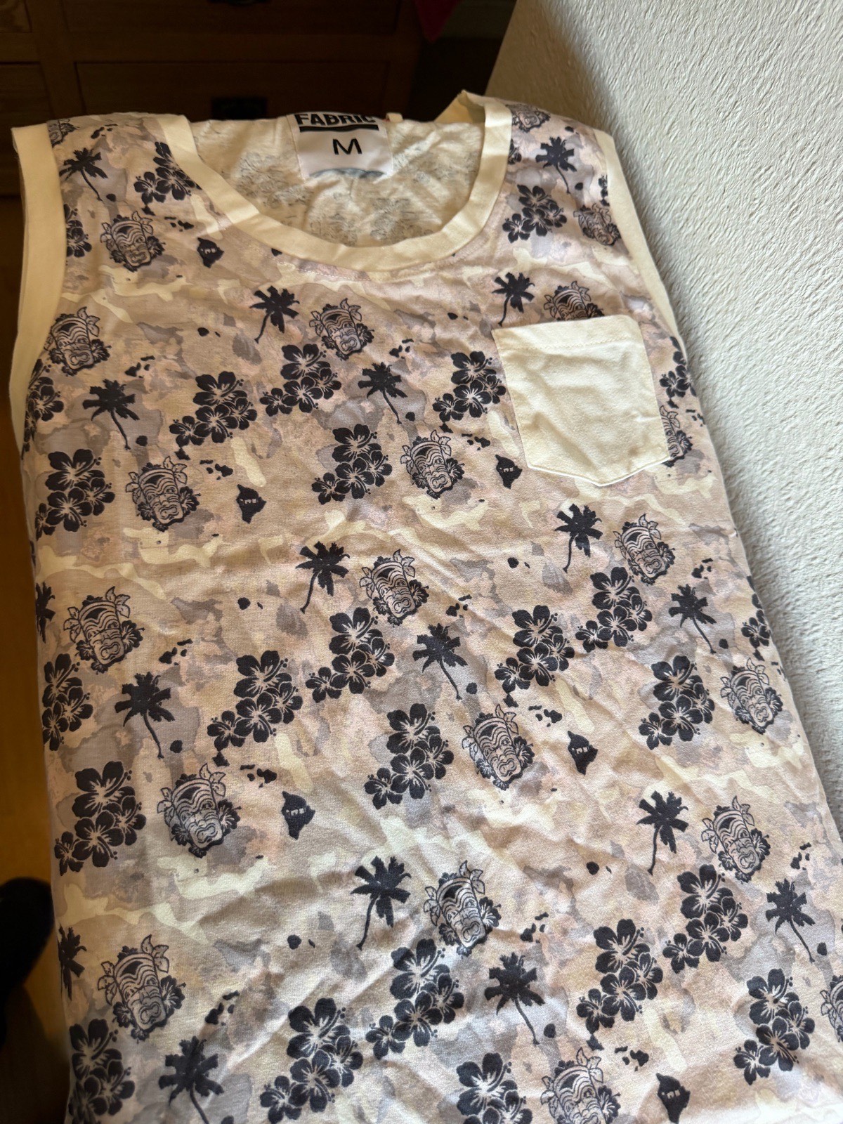 Fabric vest top men medium