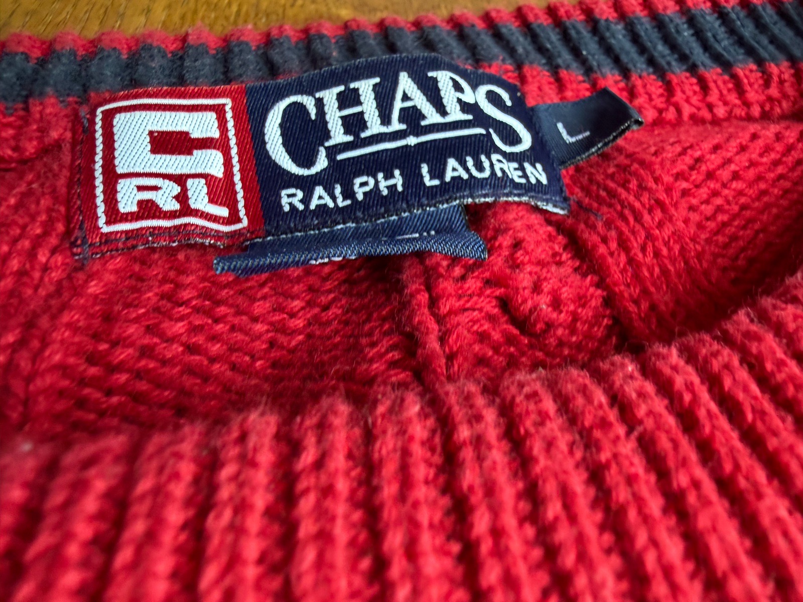Cable knit jumper Ralph Lauren chaps xl