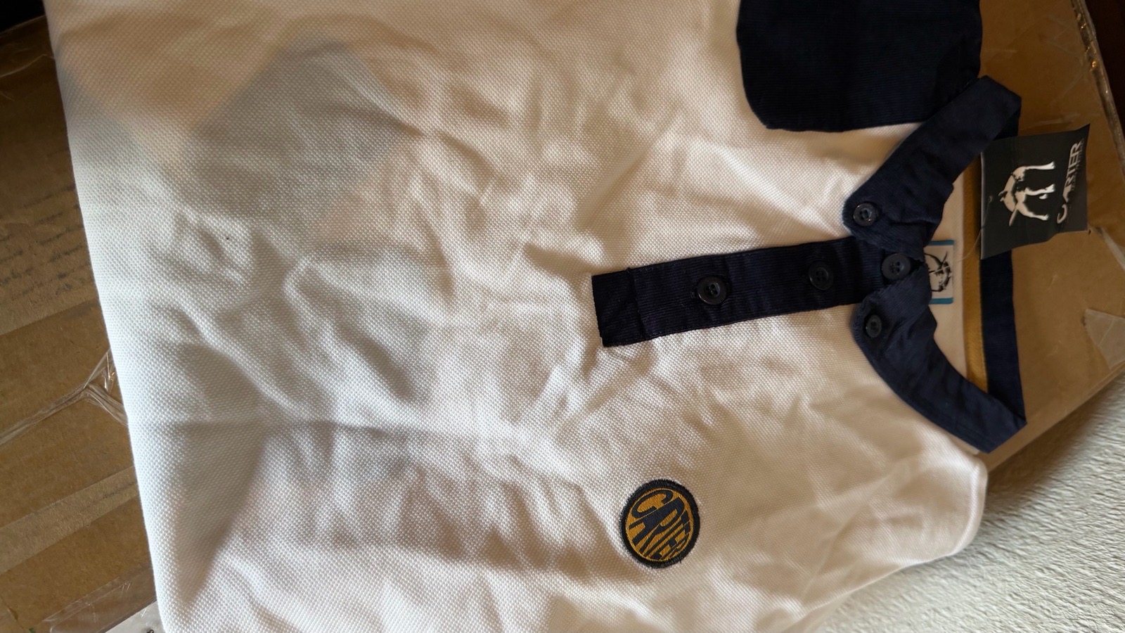 Carter white polo dhirt