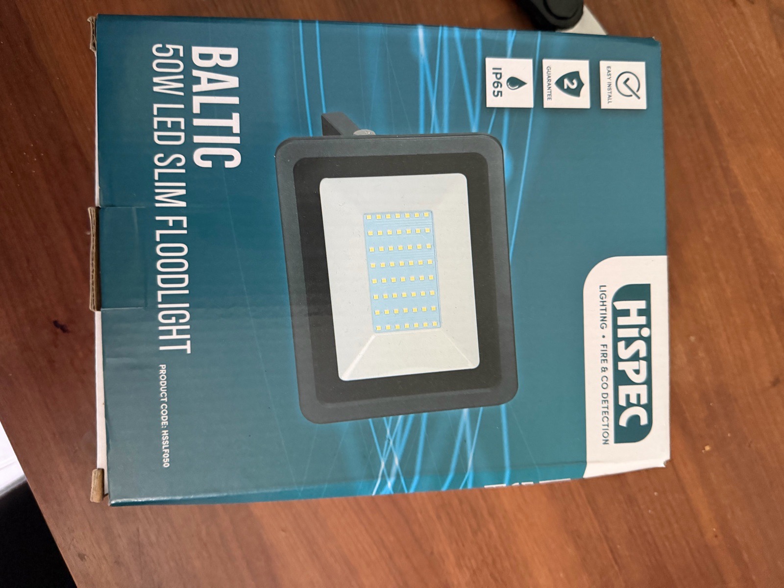 His is 60w floodlight hardwire outside