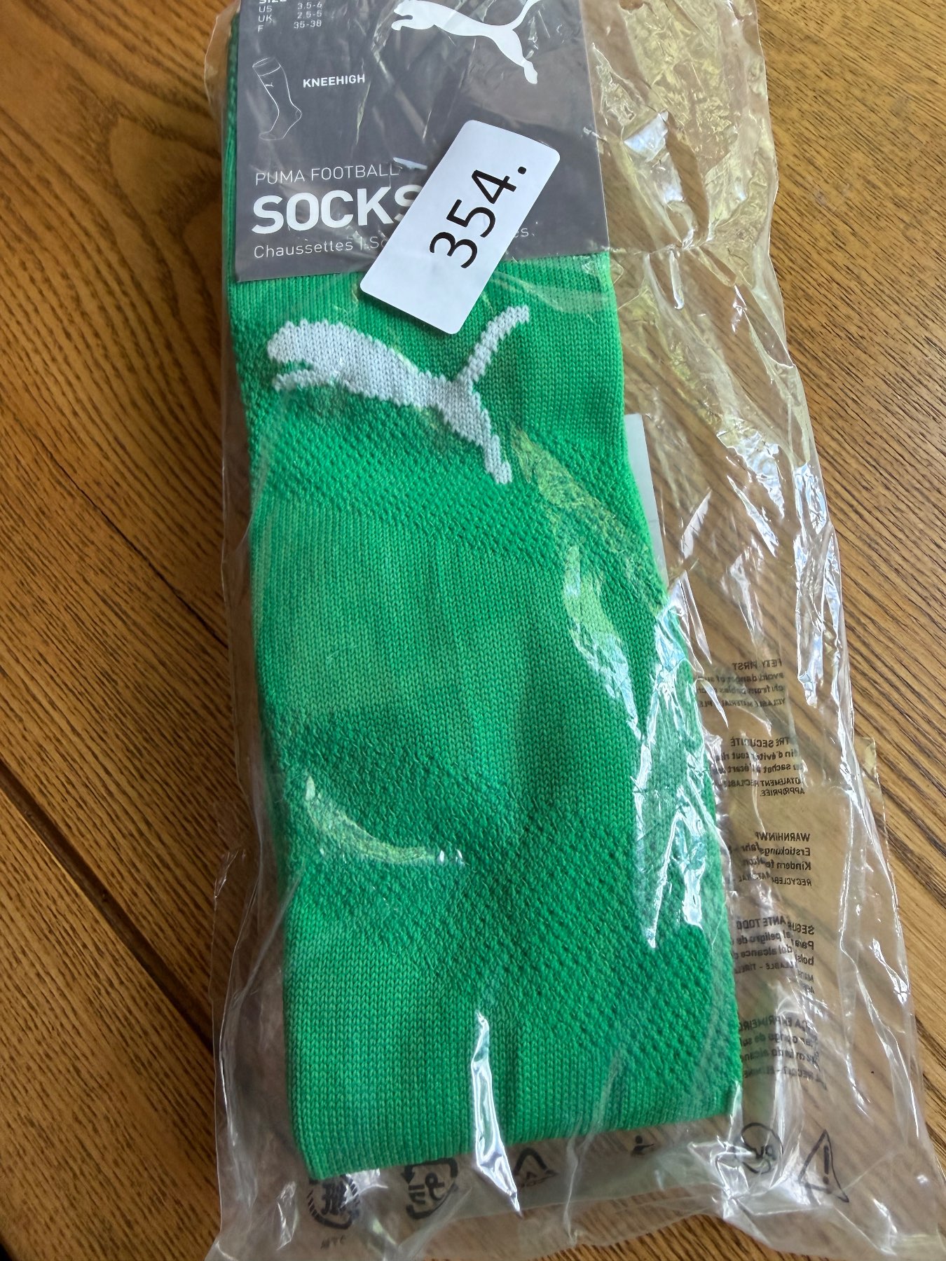 Puma green socks large