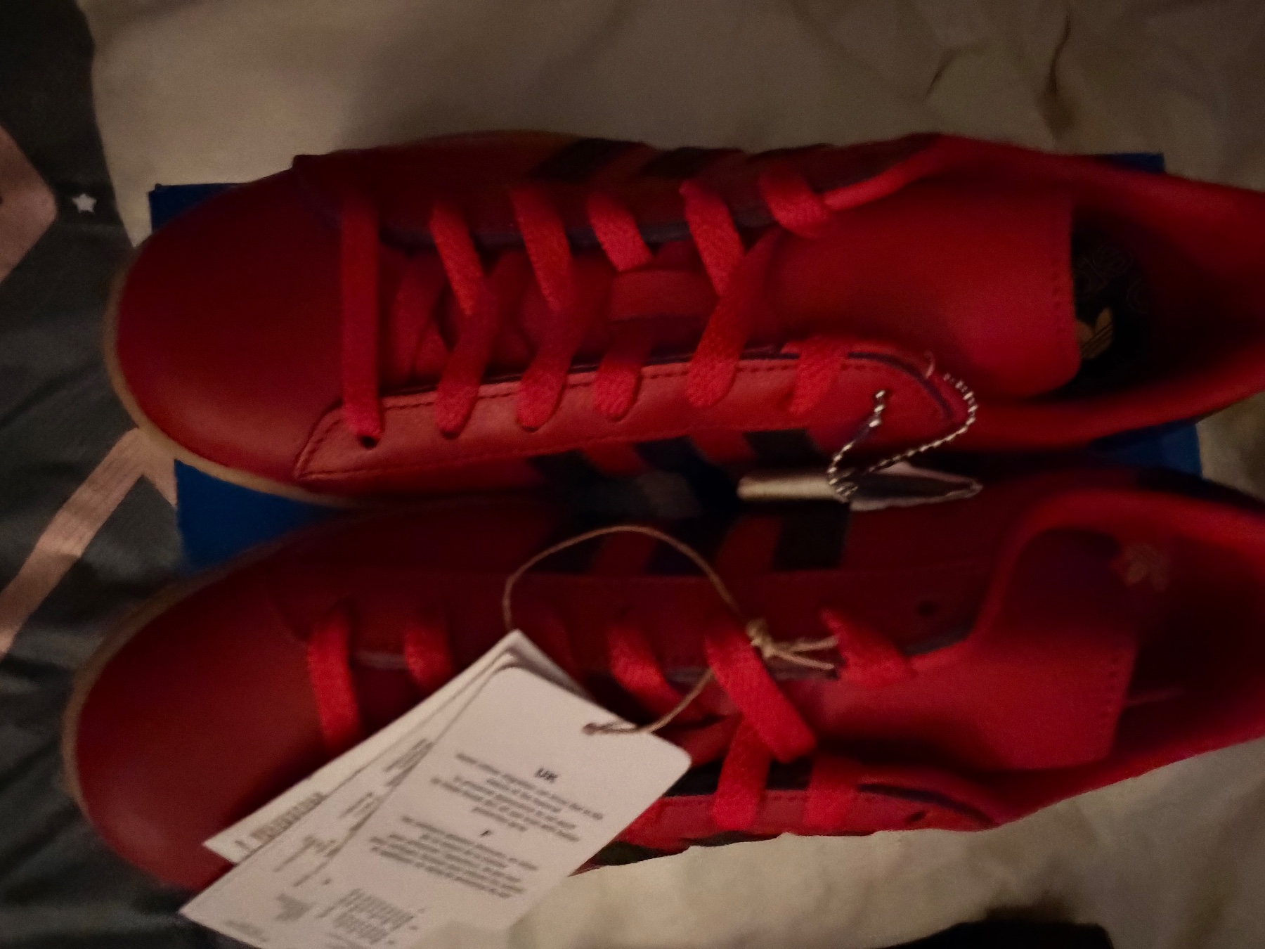 Adidas campus 80 red black size 8