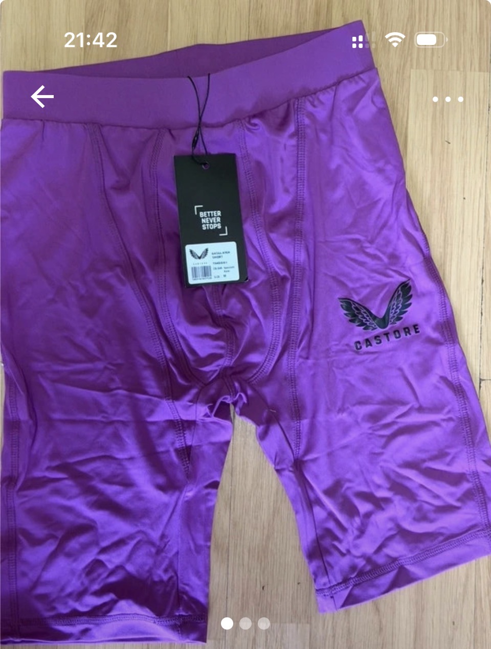 Castore base layer purple