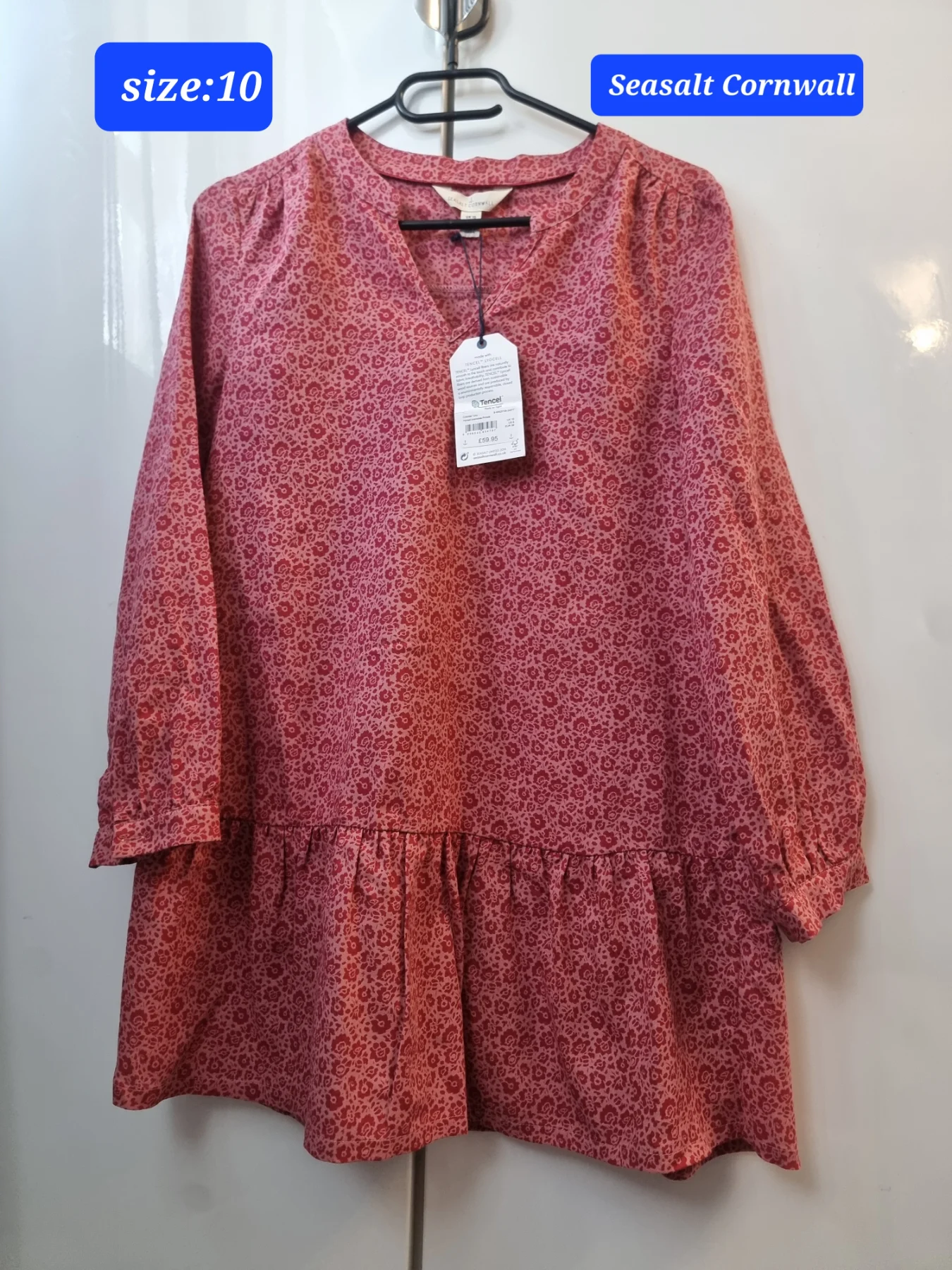 BNWT Seasalt Cornwall Colarrossi Tunic,size 10