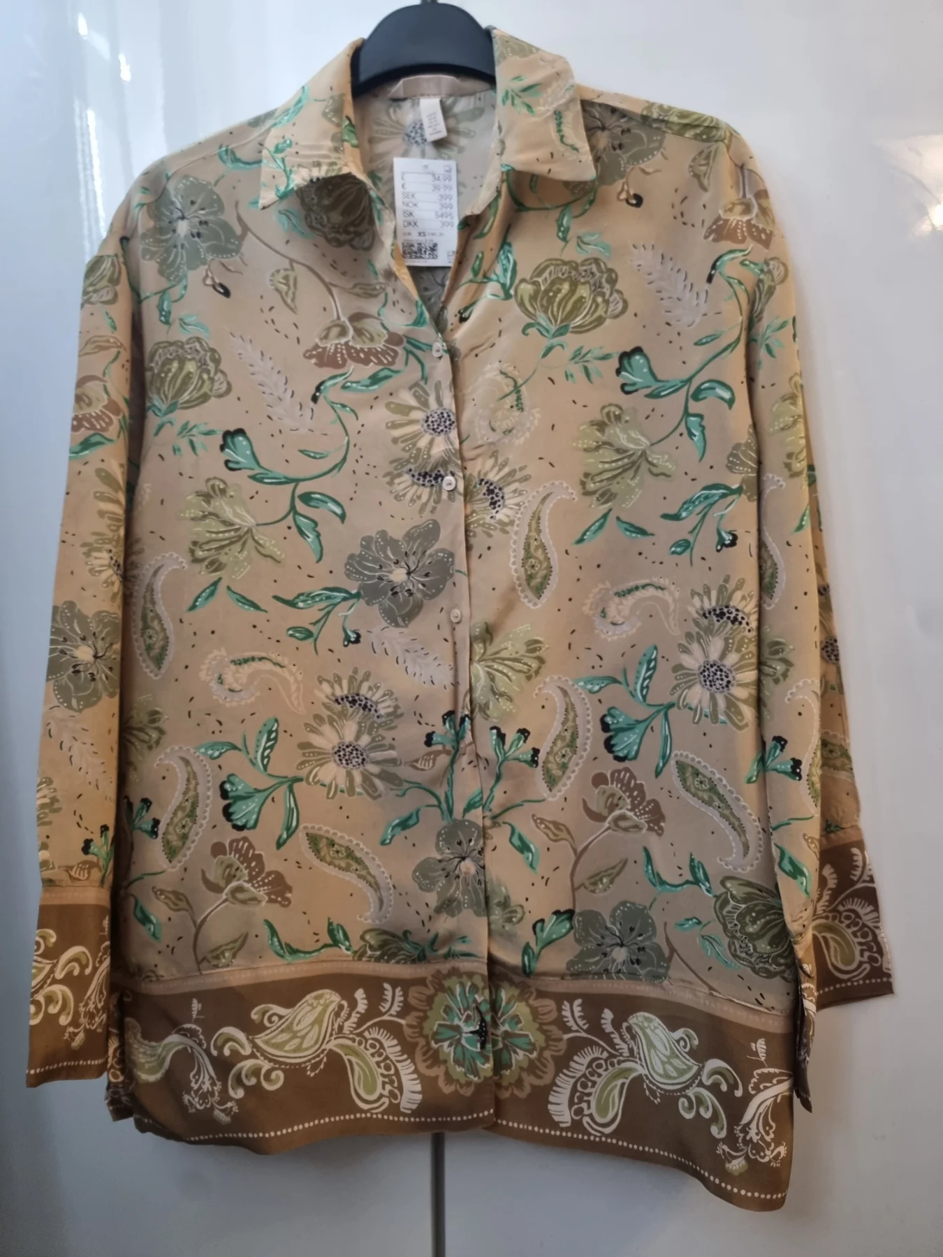 BNWT H&M long sleeve long blouse,sizesUK8-12