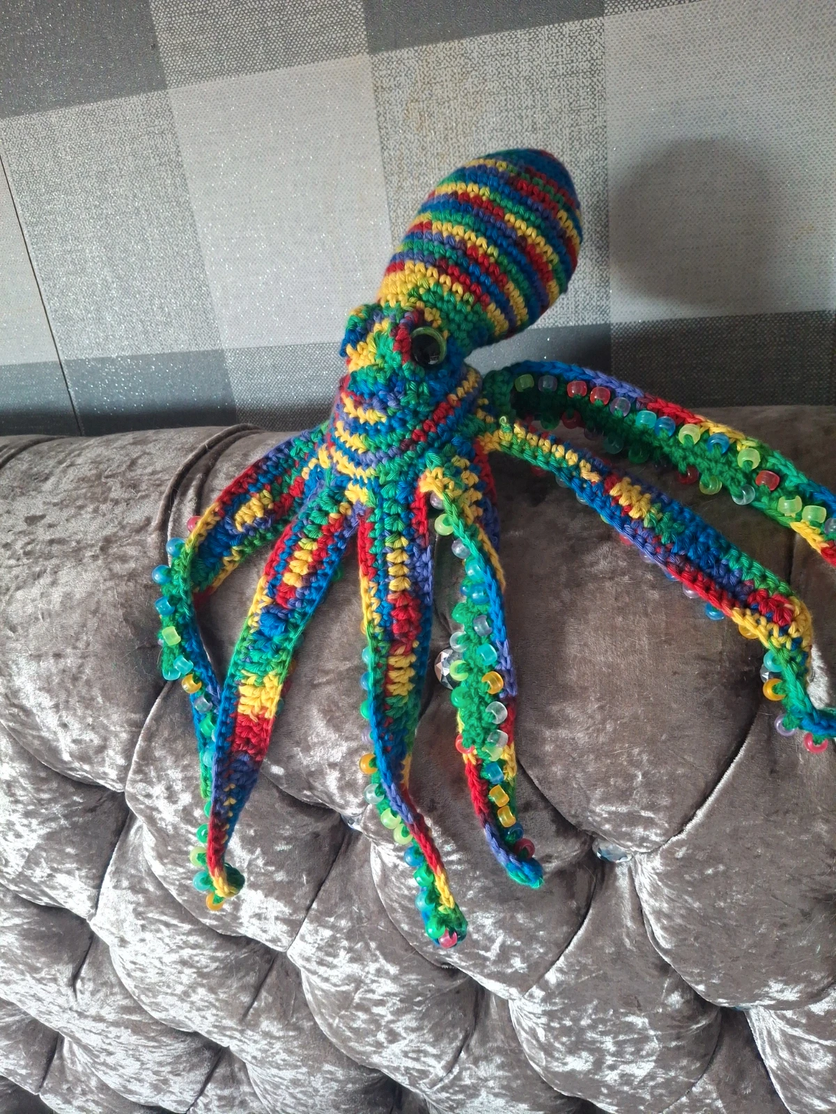 Weighted sensory octopus multicoloured