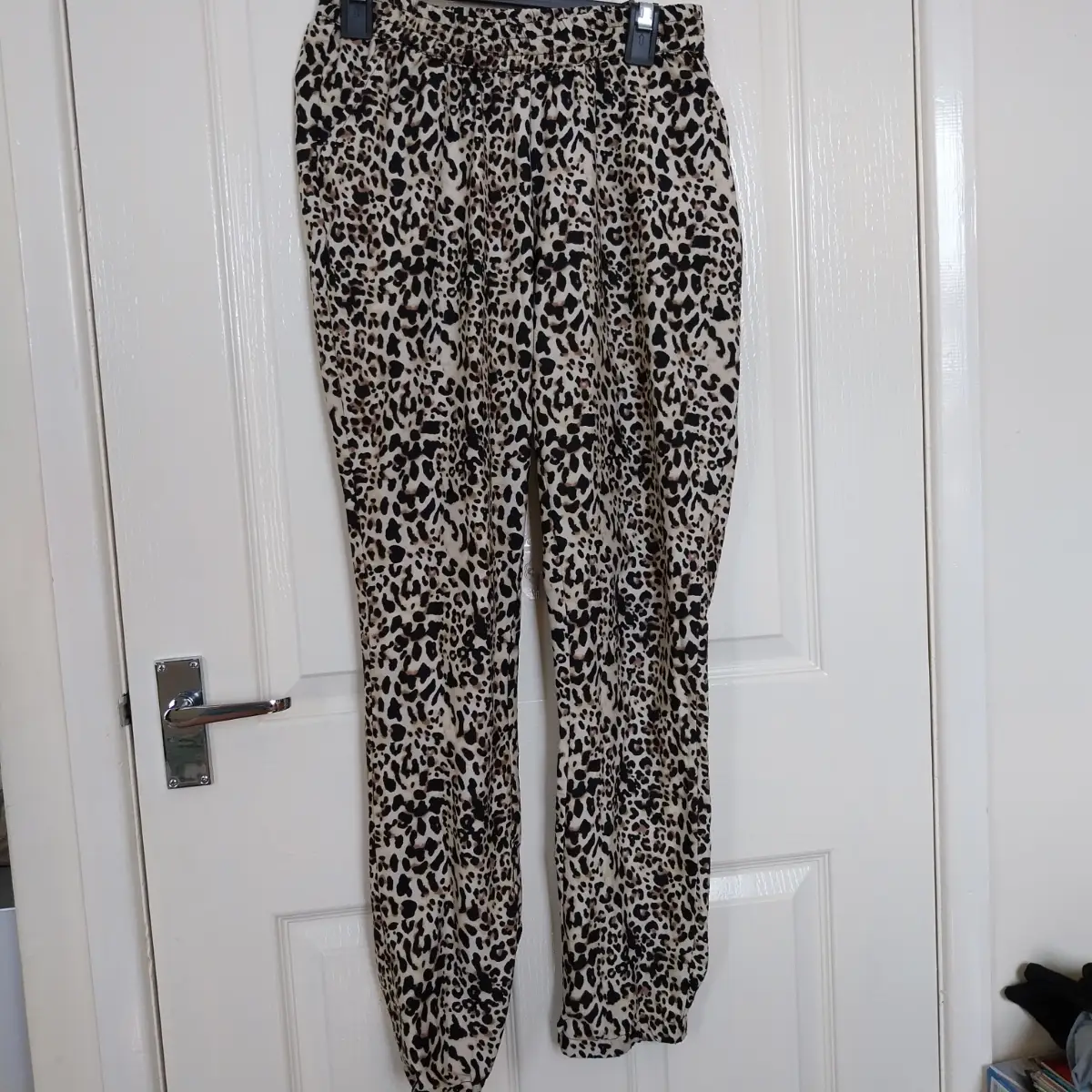 Leopard print trousers size 12