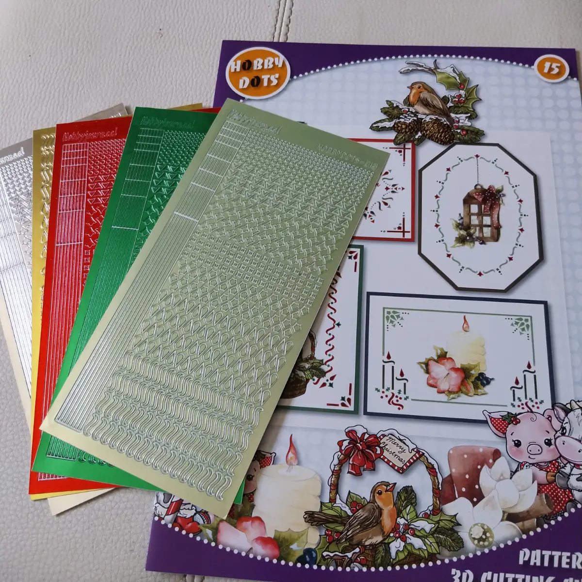 Hobbydots stickers and 3d decoupage book