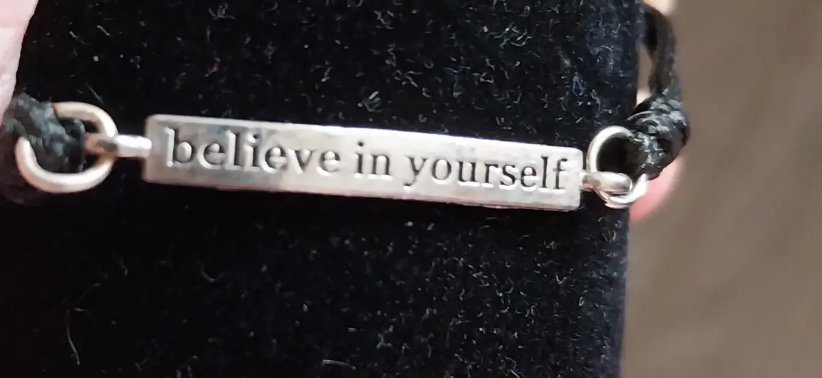 Believe in yourself children's friendship bracelet