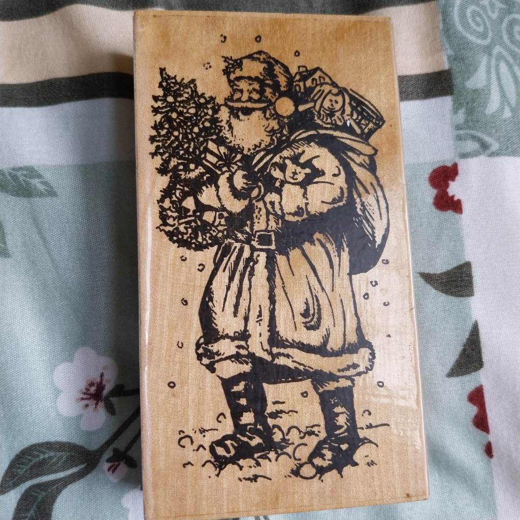 Father Christmas rubber stamp
