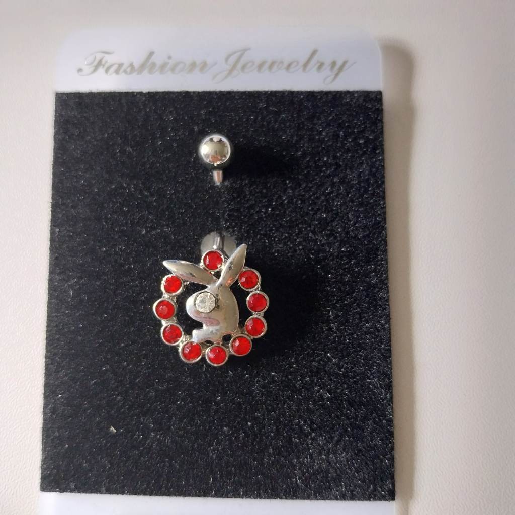 Playboy surgical steel 316L belly  bar