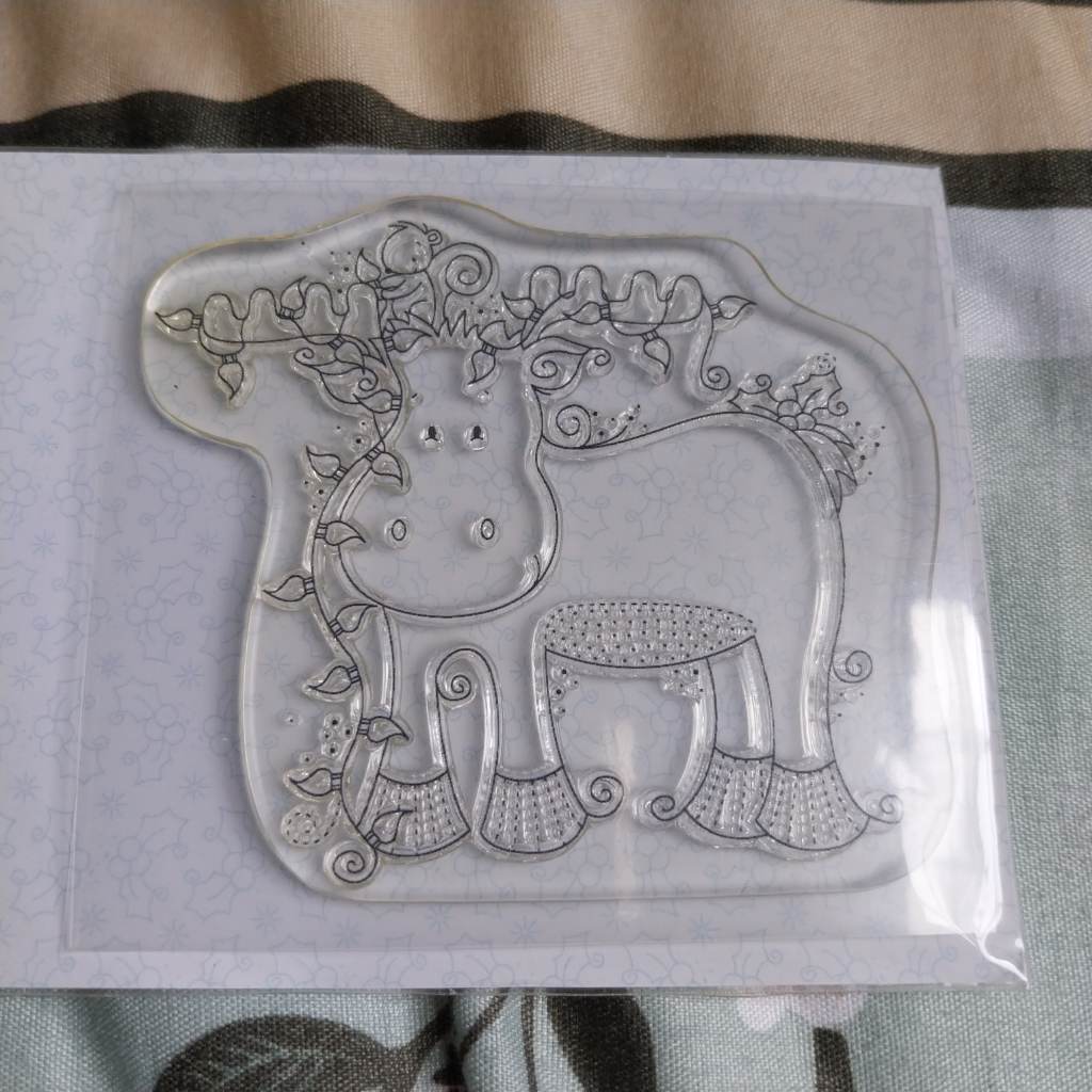 Rachelle Anne Miller polymer stamp Moose
