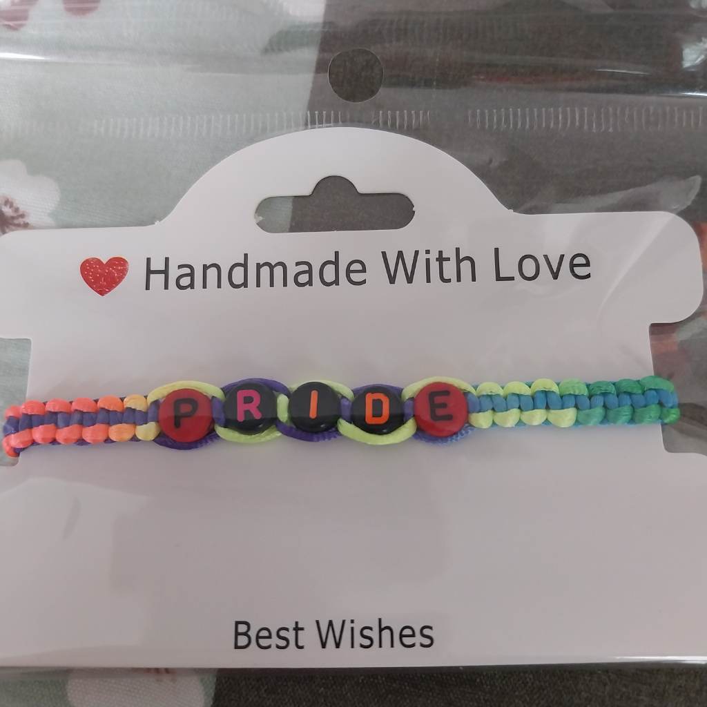 Handmade PRIDE bracelet