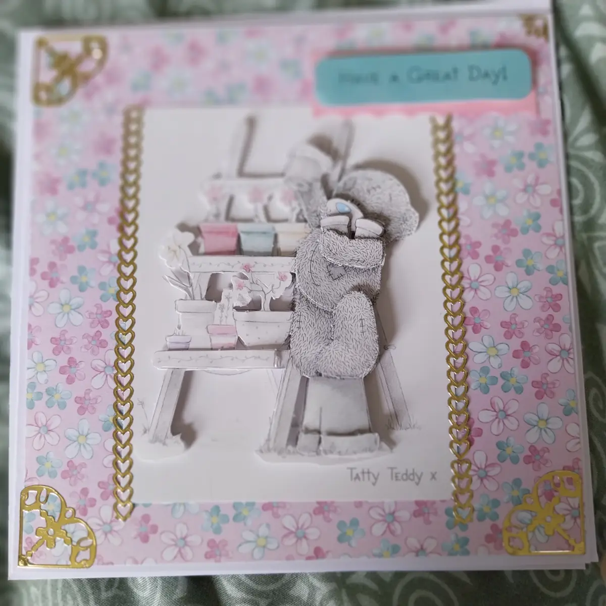 Handmade me to you Bear Birthday card