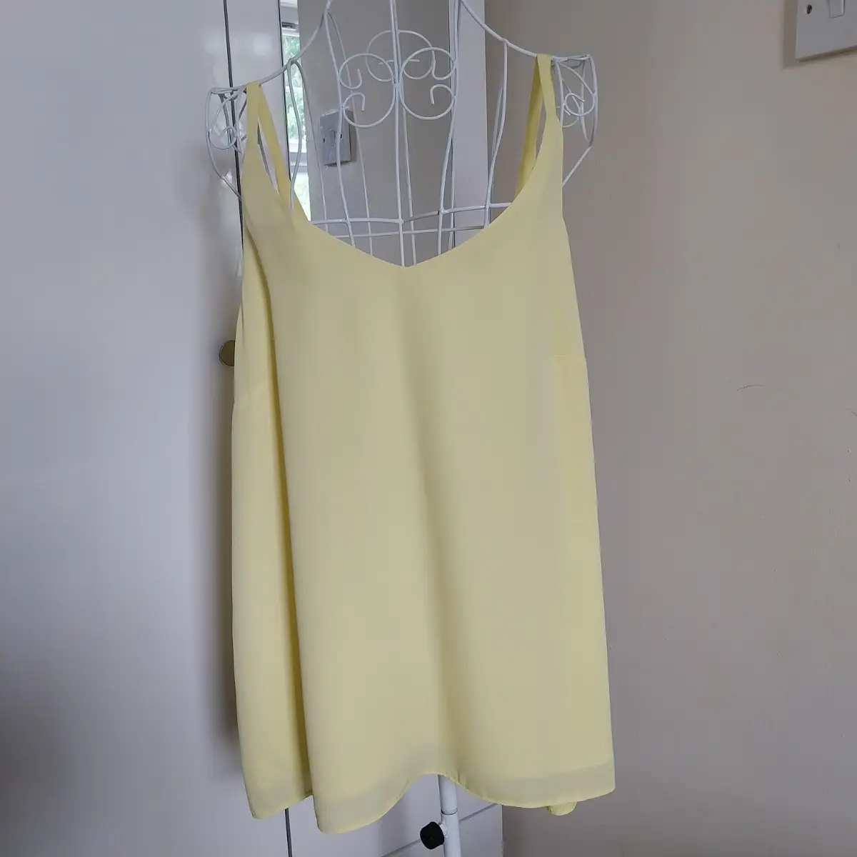 Yellow top with thin straps