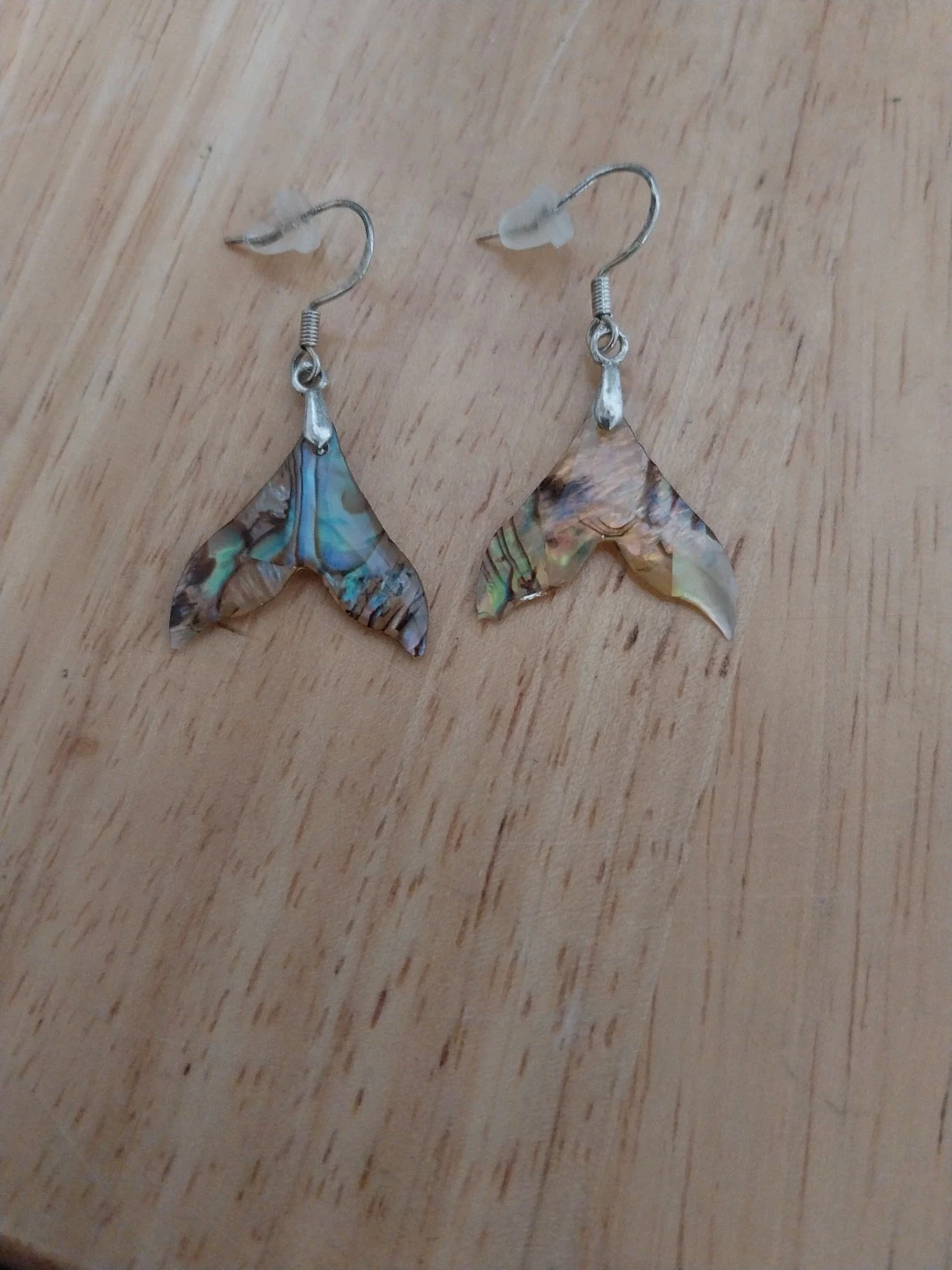 Hand made abalone earrings