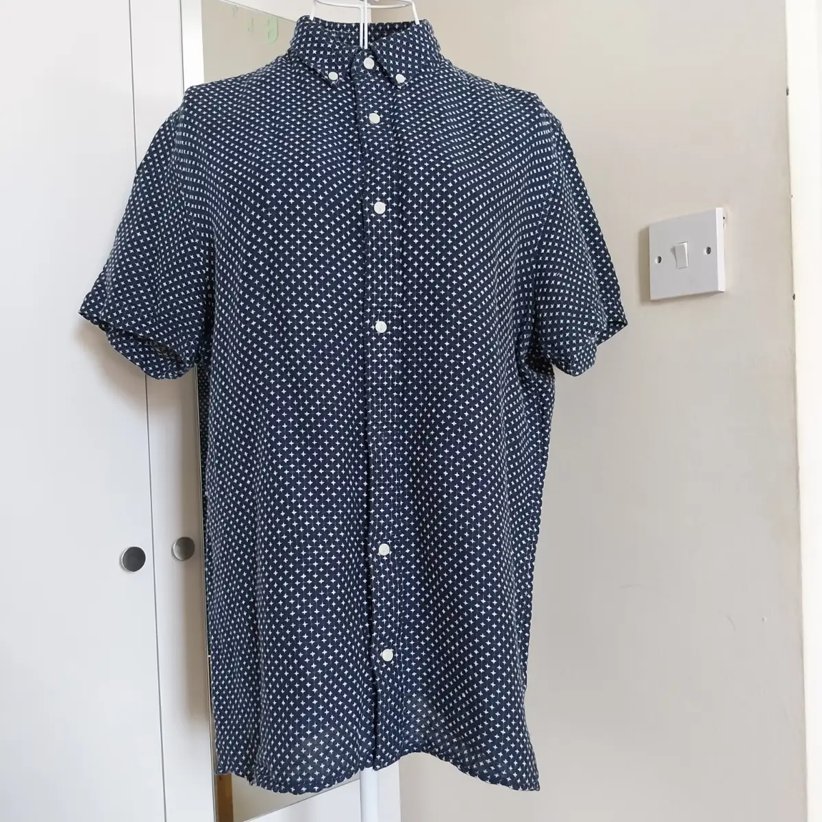Next blue and white top size M 39-41 chest