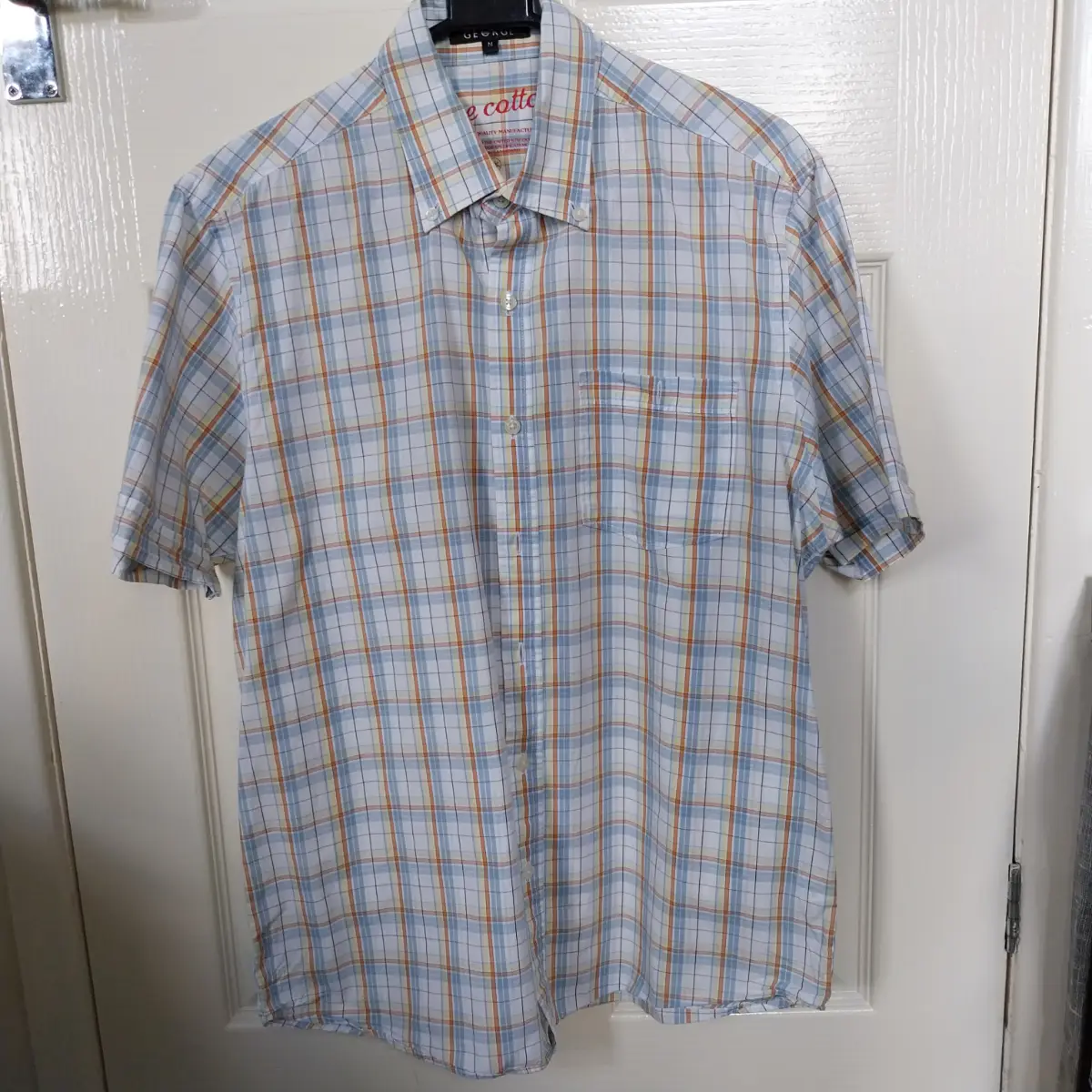 Short sleeved cotton shirt size m