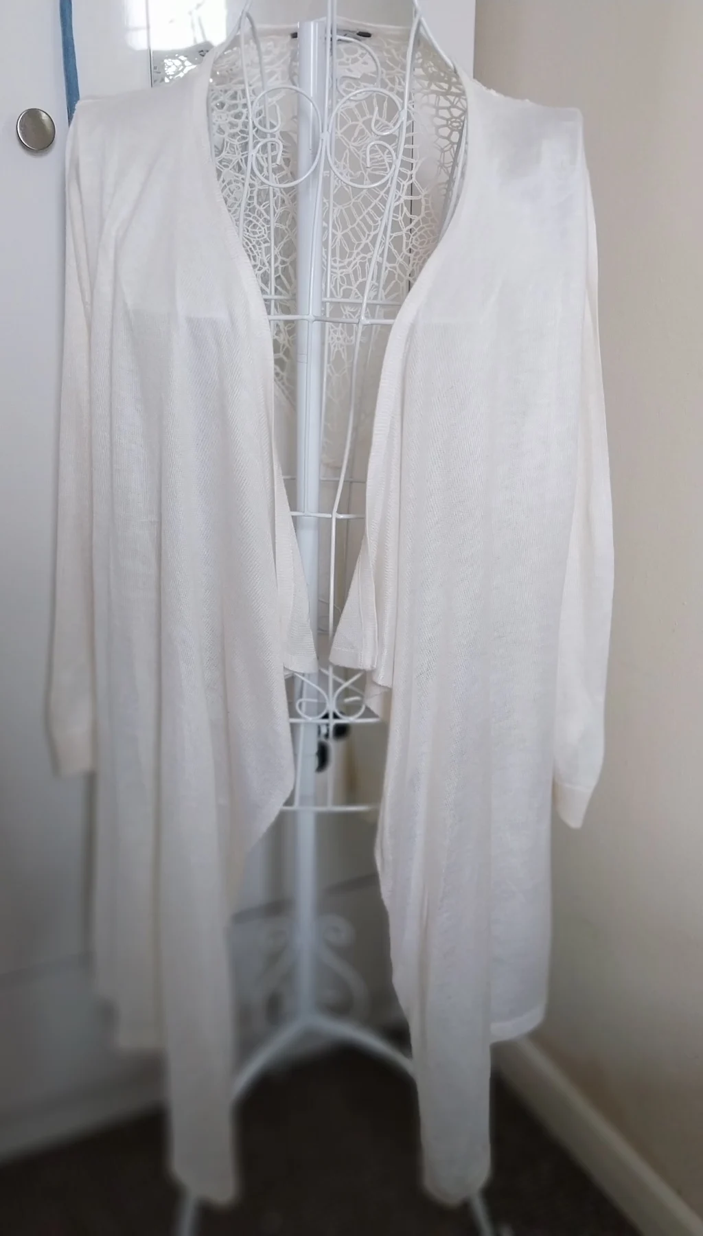 Lace backed cardigan