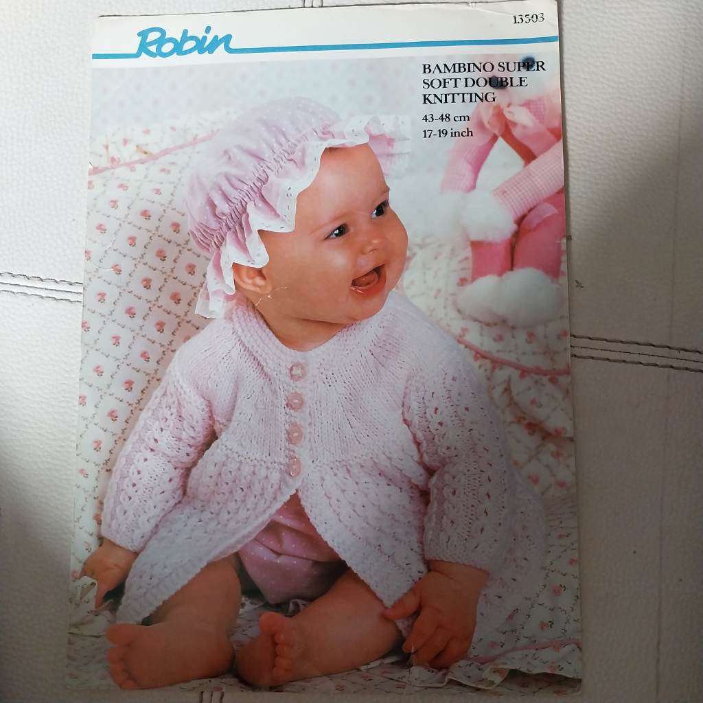 Knitting pattern for matinee coat by robin