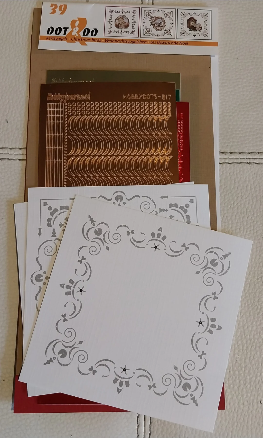 Dot&Do 39 Christmas birds card kit